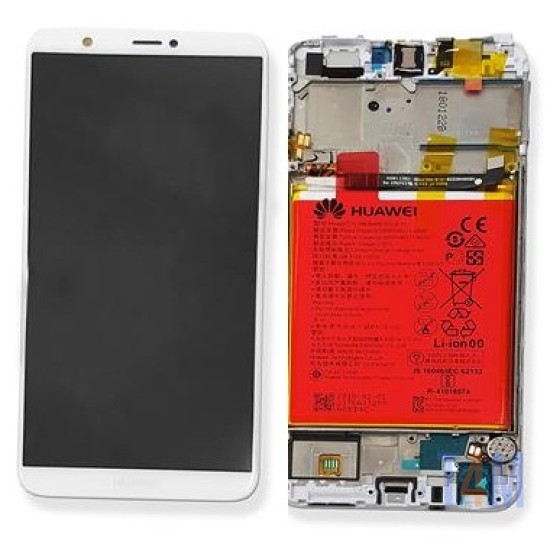 TOUCH+DISPLAY+FRAME CON BATERIA HUAWEI P SMART 2017 BLANCO (SERVICE PACK 02351SVE)